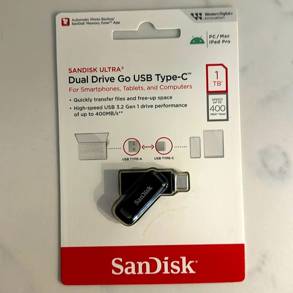 SanDisk Dual Go USB Type C - Picture 1 of 2